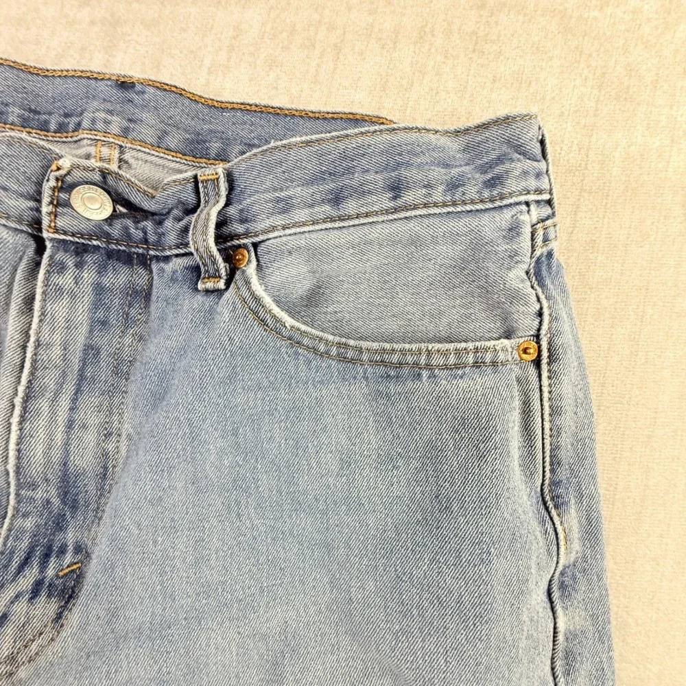 Levi's‎ 505 Regular Fit Light Wash Denim Jeans Mens Size 32x30